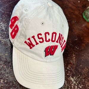 47 Brand Wisconsin Badgers Red and White Hat
